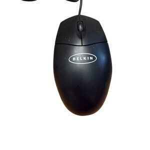 Belkin Black USB Optical Mouse 3 Button Scroll Wheel